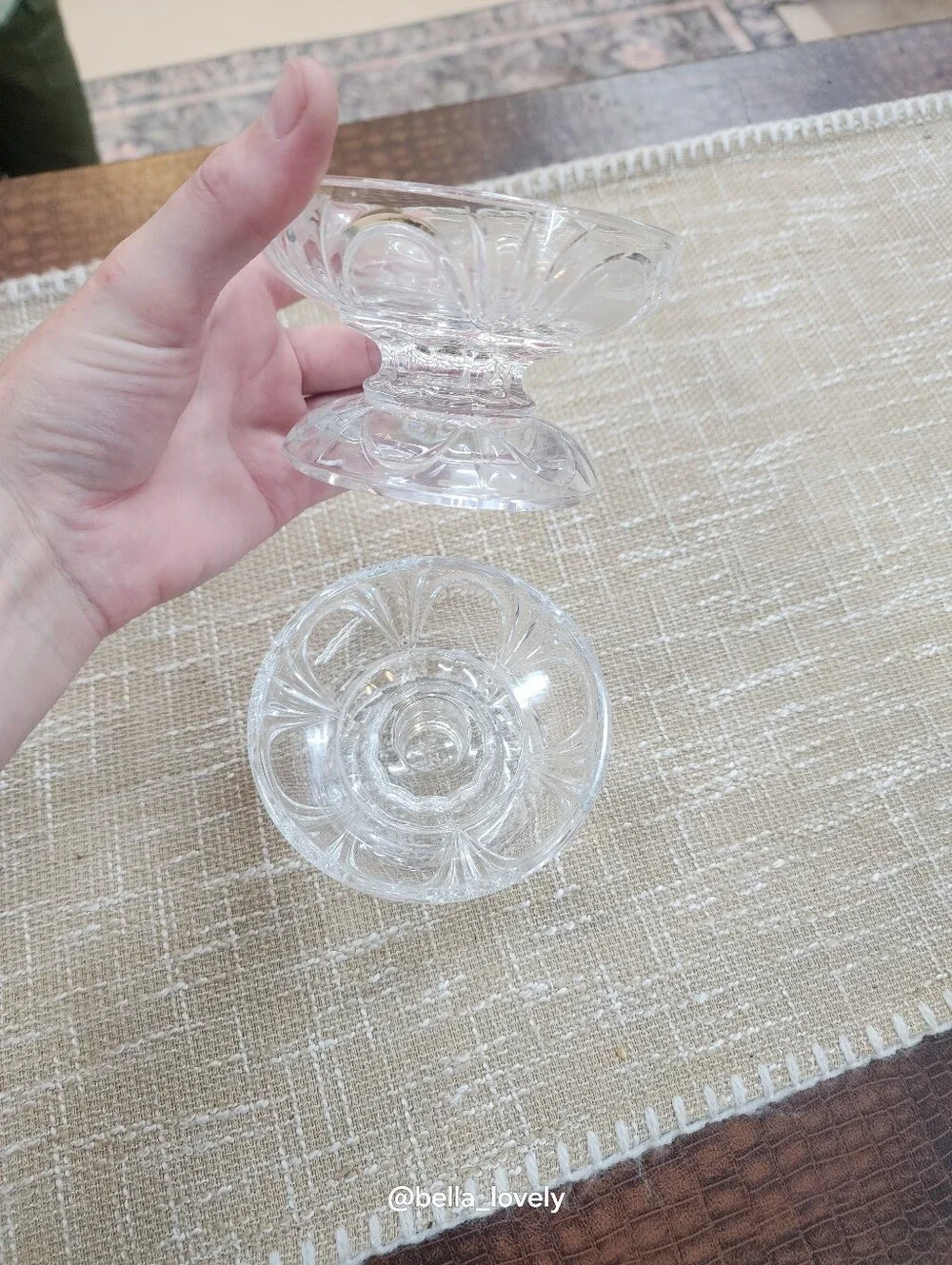 Clear Crystal Candle Holders - Set of 2